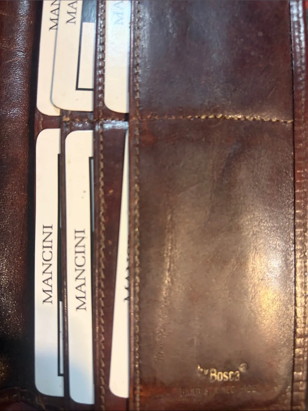 Mancini Nevada Collection Men’s Brown Leather Money Clip Wallet